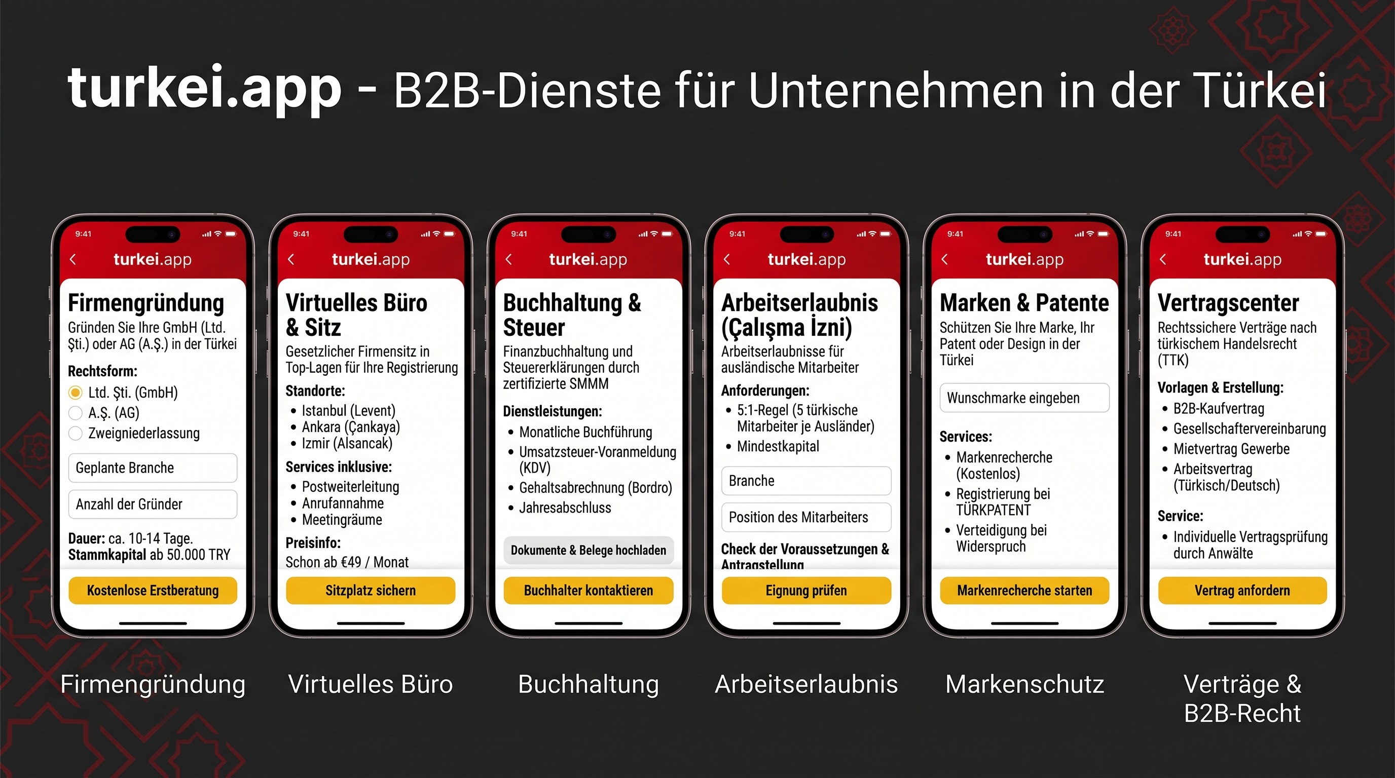 B2B-Dienste für Unternehmen in der Türkei